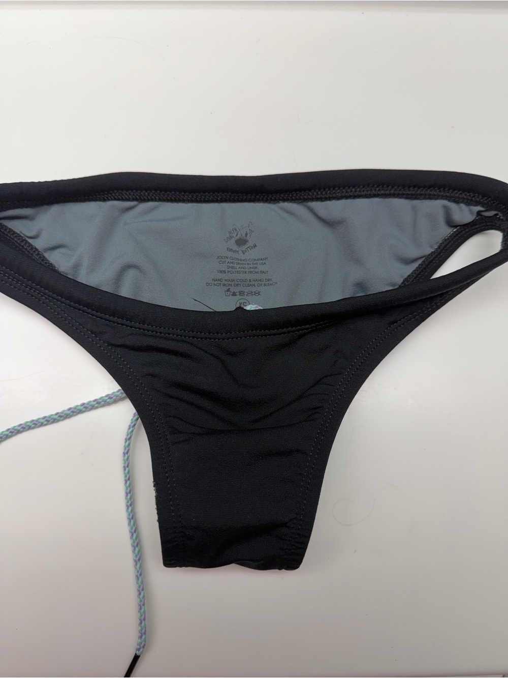JOLYN Black Swim Bikini Bottom